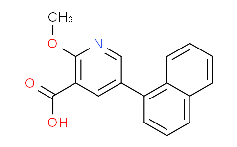 CAS No. 1261995-18-9, 2-Methoxy-5-(naphthalen-1-yl)nicotinic acid