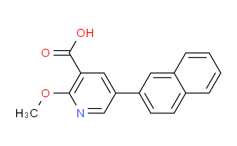 CAS No. 1261934-76-2, 2-Methoxy-5-(naphthalen-2-yl)nicotinic acid