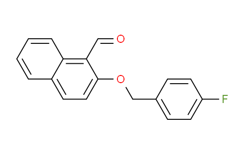 CAS No. 428488-64-6, 2-((4-Fluorobenzyl)oxy)-1-naphthaldehyde