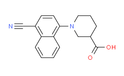 CAS No. 870889-67-1, 1-(4-Cyanonaphthalen-1-yl)piperidine-3-carboxylic acid