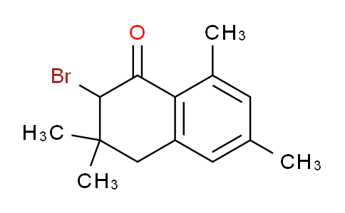 CAS No. 38157-34-5, 2-Bromo-3,3,6,8-tetramethyl-3,4-dihydronaphthalen-1(2H)-one