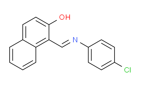 CAS No. 894-95-1, 1-(((4-Chlorophenyl)imino)methyl)naphthalen-2-ol