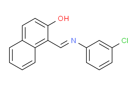 CAS No. 3172-38-1, 1-(((3-Chlorophenyl)imino)methyl)naphthalen-2-ol