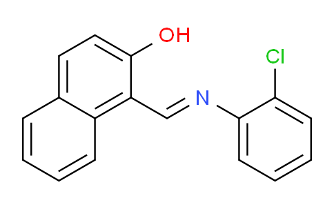 CAS No. 3172-39-2, 1-(((2-Chlorophenyl)imino)methyl)naphthalen-2-ol