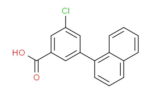 CAS No. 1262006-80-3, 3-Chloro-5-(naphthalen-1-yl)benzoic acid