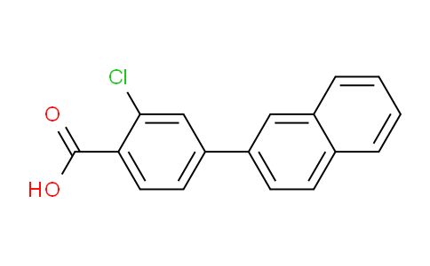 CAS No. 1261953-77-8, 2-Chloro-4-(naphthalen-2-yl)benzoic acid
