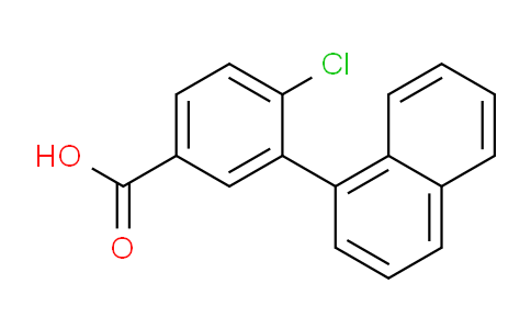 CAS No. 1261906-38-0, 4-Chloro-3-(naphthalen-1-yl)benzoic acid