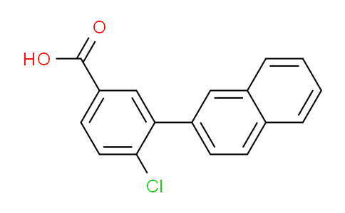 CAS No. 1261937-00-1, 4-Chloro-3-(naphthalen-2-yl)benzoic acid