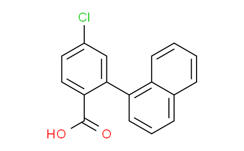 CAS No. 1261964-76-4, 4-Chloro-2-(naphthalen-1-yl)benzoic acid