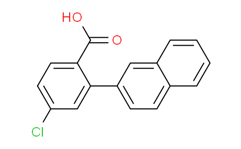 CAS No. 1261902-28-6, 4-Chloro-2-(naphthalen-2-yl)benzoic acid