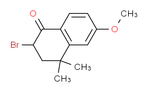 CAS No. 195384-02-2, 2-Bromo-6-methoxy-4,4-dimethyl-3,4-dihydronaphthalen-1(2H)-one