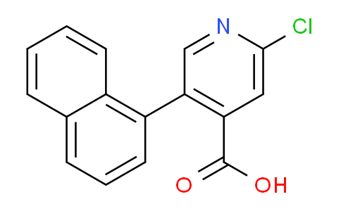 CAS No. 1262006-82-5, 2-Chloro-5-(naphthalen-1-yl)isonicotinic acid