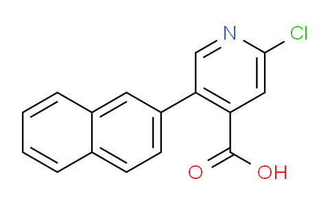 CAS No. 1261935-00-5, 2-Chloro-5-(naphthalen-2-yl)isonicotinic acid