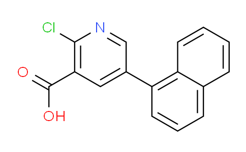 CAS No. 1261955-58-1, 2-Chloro-5-(naphthalen-1-yl)nicotinic acid