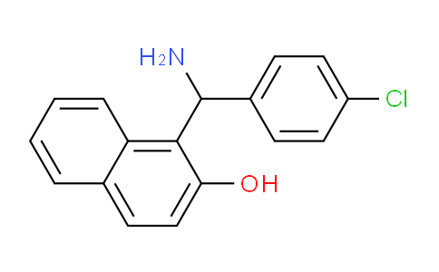 CAS No. 561052-56-0, 1-(Amino(4-chlorophenyl)methyl)naphthalen-2-ol