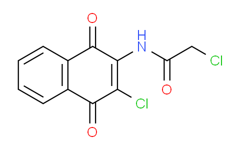 CAS No. 54010-92-3, 2-Chloro-N-(3-chloro-1,4-dioxo-1,4-dihydronaphthalen-2-yl)acetamide