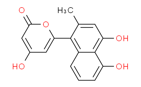 CAS No. 823803-77-6, 6-(4,5-Dihydroxy-2-methylnaphthalen-1-yl)-4-hydroxy-2H-pyran-2-one