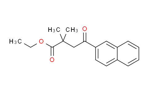 CAS No. 898753-71-4, Ethyl 2,2-dimethyl-4-(2-naphthyl)-4-oxobutyrate