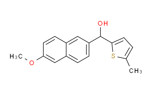 CAS No. 1443350-98-8, (6-Methoxynaphthalen-2-yl)(5-methylthiophen-2-yl)methanol