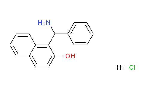 CAS No. 481-82-3, 1-(Amino(phenyl)methyl)naphthalen-2-ol hydrochloride
