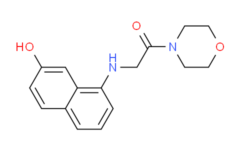 CAS No. 84604-37-5, 2-((7-Hydroxynaphthalen-1-yl)amino)-1-morpholinoethanone