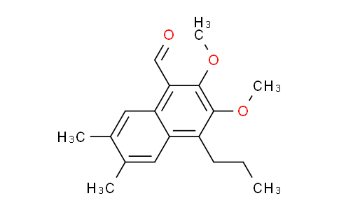 CAS No. 213971-66-5, 2,3-Dimethoxy-6,7-dimethyl-4-propyl-1-naphthaldehyde