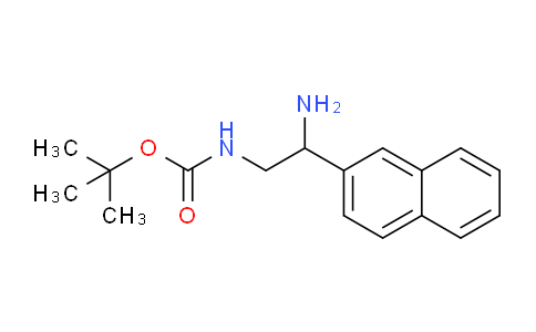 CAS No. 1270367-30-0, tert-Butyl (2-amino-2-(naphthalen-2-yl)ethyl)carbamate