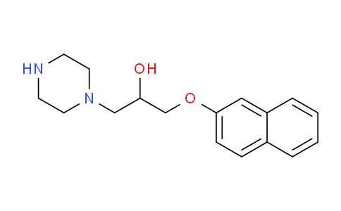 CAS No. 51934-55-5, 1-(Naphthalen-2-yloxy)-3-(piperazin-1-yl)propan-2-ol