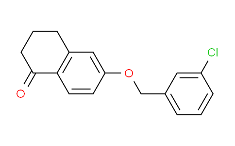 CAS No. 1304340-11-1, 6-((3-Chlorobenzyl)oxy)-3,4-dihydronaphthalen-1(2H)-one