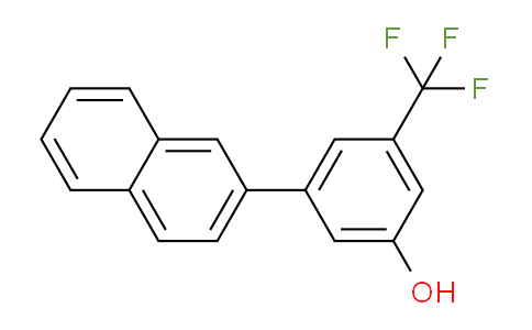CAS No. 1261921-00-9, 3-(Naphthalen-2-yl)-5-(trifluoromethyl)phenol
