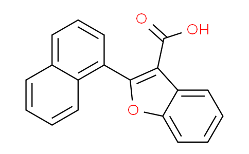 CAS No. 63559-04-6, 2-(Naphthalen-1-yl)benzofuran-3-carboxylic acid