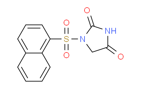 CAS No. 111261-87-1, 1-(Naphthalen-1-ylsulfonyl)imidazolidine-2,4-dione