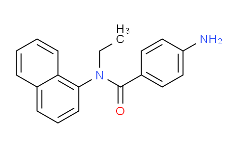 CAS No. 6361-29-1, 4-Amino-N-ethyl-N-(naphthalen-1-yl)benzamide