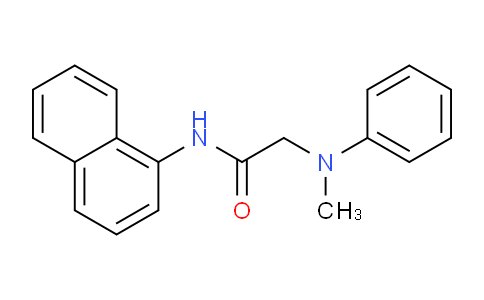 CAS No. 60379-87-5, 2-(Methyl(phenyl)amino)-N-(naphthalen-1-yl)acetamide