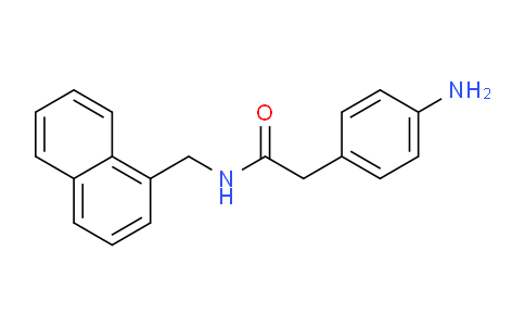 CAS No. 574739-30-3, 2-(4-Aminophenyl)-N-(naphthalen-1-ylmethyl)acetamide
