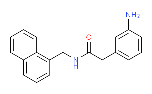 CAS No. 602329-00-0, 2-(3-Aminophenyl)-N-(naphthalen-1-ylmethyl)acetamide