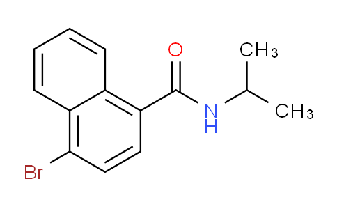 CAS No. 1381944-77-9, 4-Bromo-N-isopropylnaphthalene-1-carboxamide