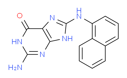 CAS No. 80156-61-2, 2-Amino-8-(naphthalen-1-ylamino)-1H-purin-6(9H)-one