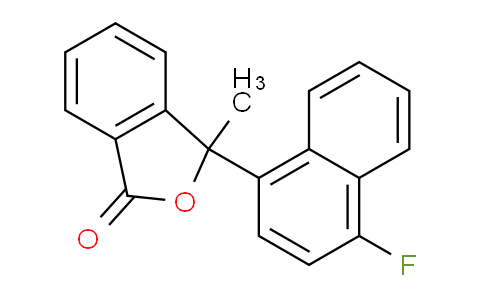 CAS No. 2968-71-0, 3-(4-Fluoronaphthalen-1-yl)-3-methylisobenzofuran-1(3H)-one