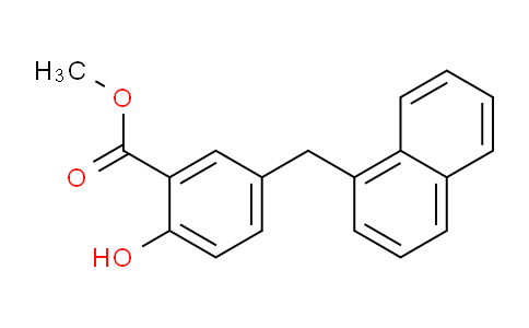 CAS No. 62315-01-9, Methyl 2-hydroxy-5-(naphthalen-1-ylmethyl)benzoate