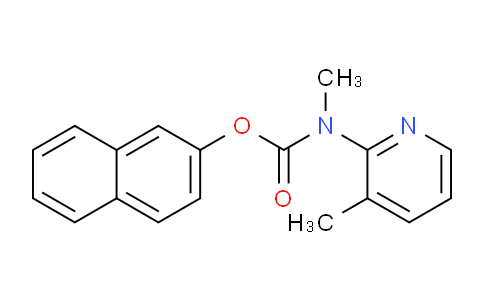 CAS No. 88678-19-7, Naphthalen-2-yl methyl(3-methylpyridin-2-yl)carbamate