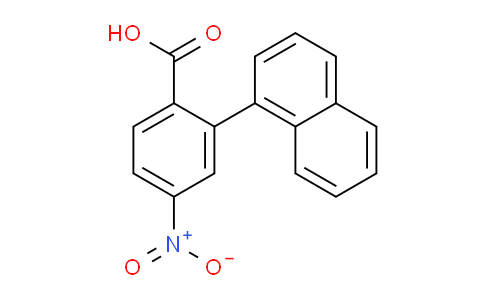 CAS No. 180977-37-1, 2-(Naphthalen-1-yl)-4-nitrobenzoic acid