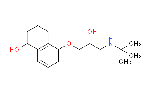 CAS No. 38947-37-4, 5-(3-(tert-Butylamino)-2-hydroxypropoxy)-1,2,3,4-tetrahydronaphthalen-1-ol