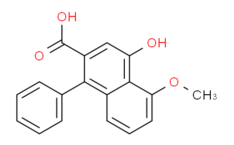 CAS No. 94712-32-0, 4-Hydroxy-5-methoxy-1-phenyl-2-naphthoic acid