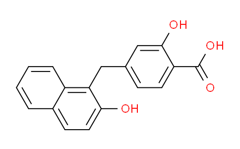 CAS No. 85455-30-7, 2-Hydroxy-4-((2-hydroxynaphthalen-1-yl)methyl)benzoic acid