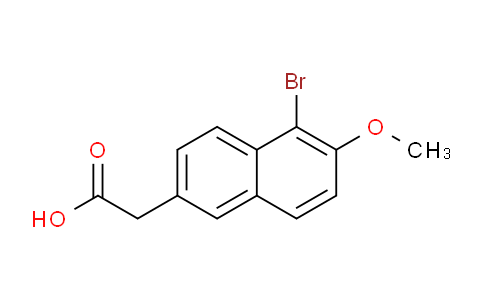 CAS No. 1373247-55-2, 2-(5-Bromo-6-methoxynaphthalen-2-yl)acetic acid