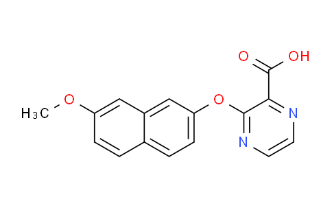 CAS No. 1228552-69-9, 3-((7-Methoxynaphthalen-2-yl)oxy)pyrazine-2-carboxylic acid