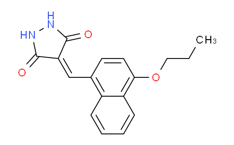 CAS No. 820238-73-1, 4-((4-Propoxynaphthalen-1-yl)methylene)pyrazolidine-3,5-dione