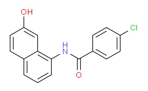 CAS No. 82908-18-7, 4-Chloro-N-(7-hydroxynaphthalen-1-yl)benzamide