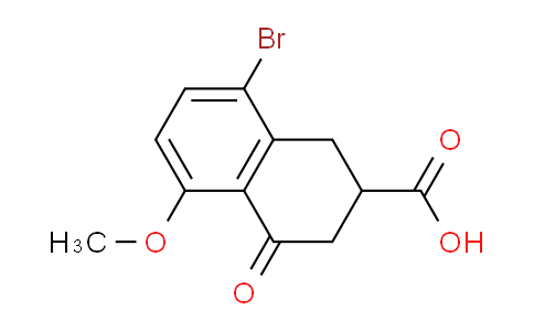 CAS No. 1255944-64-9, 8-Bromo-5-methoxy-4-oxo-1,2,3,4-tetrahydronaphthalene-2-carboxylic acid